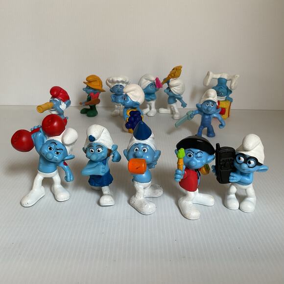 Lot of 13 Vintage 2011 Smurfs McDonald’s Happy Meal Toys | Peyo Figures - Picture 6 of 14